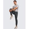 imageCRZ YOGA Mens 4Way Stretch Golf Joggers with Pockets 30quot32quot  Track Gym Athletic Workout Hiking PantsInk Gray