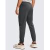 imageCRZ YOGA Mens 4Way Stretch Golf Joggers with Pockets 30quot32quot  Track Gym Athletic Workout Hiking PantsInk Gray