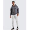 imageCRZ YOGA Mens 4Way Stretch Golf Joggers with Pockets 30quot32quot  Track Gym Athletic Workout Hiking PantsPlatinum Grey