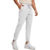 imageCRZ YOGA Mens 4Way Stretch Golf Joggers with Pockets 30quot32quot  Track Gym Athletic Workout Hiking PantsPlatinum Grey