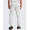 imageCRZ YOGA Mens 4Way Stretch Golf Joggers with Pockets 30quot32quot  Track Gym Athletic Workout Hiking PantsPlatinum Grey