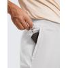 imageCRZ YOGA Mens 4Way Stretch Golf Joggers with Pockets 30quot32quot  Track Gym Athletic Workout Hiking PantsPlatinum Grey