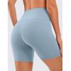 imageCRZ YOGA Womens ButterLuxe Biker Shorts 6 Inches  High Waisted Workout Running Volleyball Spandex YogaCambric Blue
