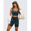 imageCRZ YOGA Womens ButterLuxe Biker Shorts 6 Inches  High Waisted Workout Running Volleyball Spandex YogaGreen Tiedye Flowers