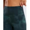 imageCRZ YOGA Womens ButterLuxe Biker Shorts 6 Inches  High Waisted Workout Running Volleyball Spandex YogaGreen Tiedye Flowers