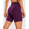 imageCRZ YOGA Womens ButterLuxe Biker Shorts 6 Inches  High Waisted Workout Running Volleyball Spandex YogaPlum Magenta