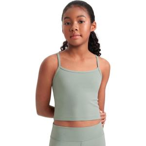 imageCRZ YOGA Girl Butterluxe Double Lined Sleeveless Tank Tops  Camisole Spaghetti Y Back Long Sports Bra for Teen Kid DanceGreen Palm Court