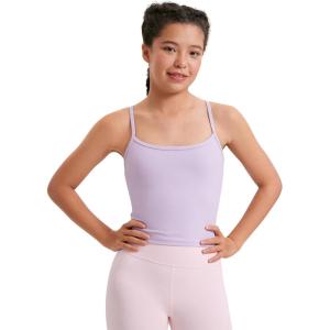 imageCRZ YOGA Girl Butterluxe Double Lined Sleeveless Tank Tops  Camisole Spaghetti Y Back Long Sports Bra for Teen Kid DanceLilac Air