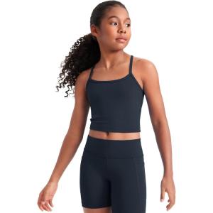 imageCRZ YOGA Girl Butterluxe Double Lined Sleeveless Tank Tops  Camisole Spaghetti Y Back Long Sports Bra for Teen Kid DanceTwilight Blue