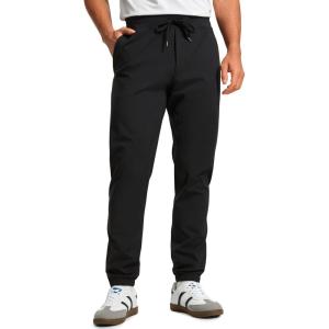 imageCRZ YOGA Mens 4Way Stretch Golf Joggers with Pockets 30quot32quot  Track Gym Athletic Workout Hiking PantsBlack