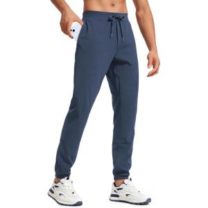 imageCRZ YOGA Mens 4Way Stretch Golf Joggers with Pockets 30quot32quot  Track Gym Athletic Workout Hiking PantsElectric Blue