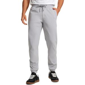 imageCRZ YOGA Mens 4Way Stretch Golf Joggers with Pockets 30quot32quot  Track Gym Athletic Workout Hiking PantsGull Gray