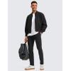 imageCRZ YOGA 4Way Stretch Athletic Pants for Men 30quot Workout Lounge Casual Work Jogger with Zip PocketBlack
