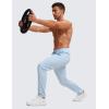 imageCRZ YOGA 4Way Stretch Athletic Pants for Men 30quot Workout Lounge Casual Work Jogger with Zip PocketChambray Blue