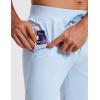 imageCRZ YOGA 4Way Stretch Athletic Pants for Men 30quot Workout Lounge Casual Work Jogger with Zip PocketChambray Blue