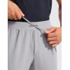 imageCRZ YOGA 4Way Stretch Athletic Pants for Men 30quot Workout Lounge Casual Work Jogger with Zip PocketGull Gray