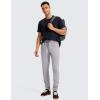 imageCRZ YOGA 4Way Stretch Athletic Pants for Men 30quot Workout Lounge Casual Work Jogger with Zip PocketGull Gray