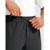 imageCRZ YOGA 4Way Stretch Athletic Pants for Men 30quot Workout Lounge Casual Work Jogger with Zip PocketInk Gray