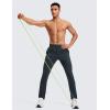 imageCRZ YOGA 4Way Stretch Athletic Pants for Men 30quot Workout Lounge Casual Work Jogger with Zip PocketMelanite