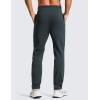 imageCRZ YOGA 4Way Stretch Athletic Pants for Men 30quot Workout Lounge Casual Work Jogger with Zip PocketMelanite