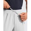 imageCRZ YOGA 4Way Stretch Athletic Pants for Men 30quot Workout Lounge Casual Work Jogger with Zip PocketPlatinum Grey