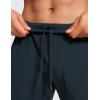 imageCRZ YOGA 4Way Stretch Athletic Pants for Men 30quot Workout Lounge Casual Work Jogger with Zip PocketTrue Navy