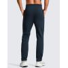 imageCRZ YOGA 4Way Stretch Athletic Pants for Men 30quot Workout Lounge Casual Work Jogger with Zip PocketTrue Navy