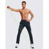 imageCRZ YOGA 4Way Stretch Athletic Pants for Men 30quot Workout Lounge Casual Work Jogger with Zip PocketTrue Navy