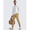 imageCRZ YOGA All Day Comfy Golf Joggers Pants for Men 30 Quick Dry Lightweight Stretch Work Casual Sweatpants with PocketsKhaki Sand