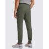 imageCRZ YOGA All Day Comfy Golf Joggers Pants for Men 30 Quick Dry Lightweight Stretch Work Casual Sweatpants with PocketsLight Army Green
