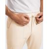 imageCRZ YOGA All Day Comfy Golf Joggers Pants for Men 30 Quick Dry Lightweight Stretch Work Casual Sweatpants with PocketsRaw Linen