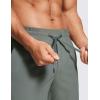 imageCRZ YOGA Mens 2 in 1 Running Shorts with Liner  7 Quick Dry for Workout Sports Athletic with Pockets Grey Sage Large
