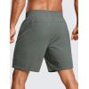 imageCRZ YOGA Mens 2 in 1 Running Shorts with Liner  7 Quick Dry for Workout Sports Athletic with Pockets Grey Sage Large