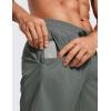 imageCRZ YOGA Mens 2 in 1 Running Shorts with Liner  7 Quick Dry for Workout Sports Athletic with Pockets Grey Sage Large