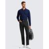 imageCRZ YOGA Mens All Day Comfy Golf Pants with 5Pocket 30quot32quot34quot Quick Dry Lightweight Casual Work Stretch TrousersBlack