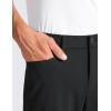 imageCRZ YOGA Mens All Day Comfy Golf Pants with 5Pocket 30quot32quot34quot Quick Dry Lightweight Casual Work Stretch TrousersBlack