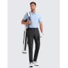 imageCRZ YOGA Mens All Day Comfy Golf Pants with 5Pocket 30quot32quot34quot Quick Dry Lightweight Casual Work Stretch TrousersInk Gray