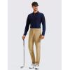 imageCRZ YOGA Mens All Day Comfy Golf Pants with 5Pocket 30quot32quot34quot Quick Dry Lightweight Casual Work Stretch TrousersKhaki Sand