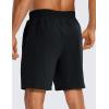imageCRZ YOGA Mens FourWay Stretch Workout Shorts  7 Soft Durable for Casual Athletic with PocketsBlack
