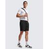 imageCRZ YOGA Mens FourWay Stretch Workout Shorts  7 Soft Durable for Casual Athletic with PocketsBlack