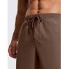 imageCRZ YOGA Mens FourWay Stretch Workout Shorts  7 Soft Durable for Casual Athletic with PocketsDark Olive Brown