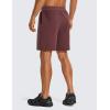 imageCRZ YOGA Mens FourWay Stretch Workout Shorts  7 Soft Durable for Casual Athletic with PocketsDark Red