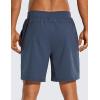 imageCRZ YOGA Mens FourWay Stretch Workout Shorts  7 Soft Durable for Casual Athletic with PocketsElectric Blue