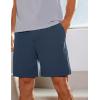imageCRZ YOGA Mens FourWay Stretch Workout Shorts  7 Soft Durable for Casual Athletic with PocketsElectric Blue