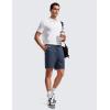 imageCRZ YOGA Mens FourWay Stretch Workout Shorts  7 Soft Durable for Casual Athletic with PocketsElectric Blue