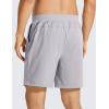 imageCRZ YOGA Mens FourWay Stretch Workout Shorts  7 Soft Durable for Casual Athletic with PocketsGull Gray
