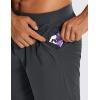 imageCRZ YOGA Mens FourWay Stretch Workout Shorts  7 Soft Durable for Casual Athletic with PocketsInk Gray