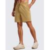 imageCRZ YOGA Mens FourWay Stretch Workout Shorts  7 Soft Durable for Casual Athletic with PocketsKhaki Sand