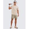 imageCRZ YOGA Mens FourWay Stretch Workout Shorts  7 Soft Durable for Casual Athletic with PocketsKhali Barley