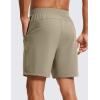 imageCRZ YOGA Mens FourWay Stretch Workout Shorts  7 Soft Durable for Casual Athletic with PocketsKhali Barley